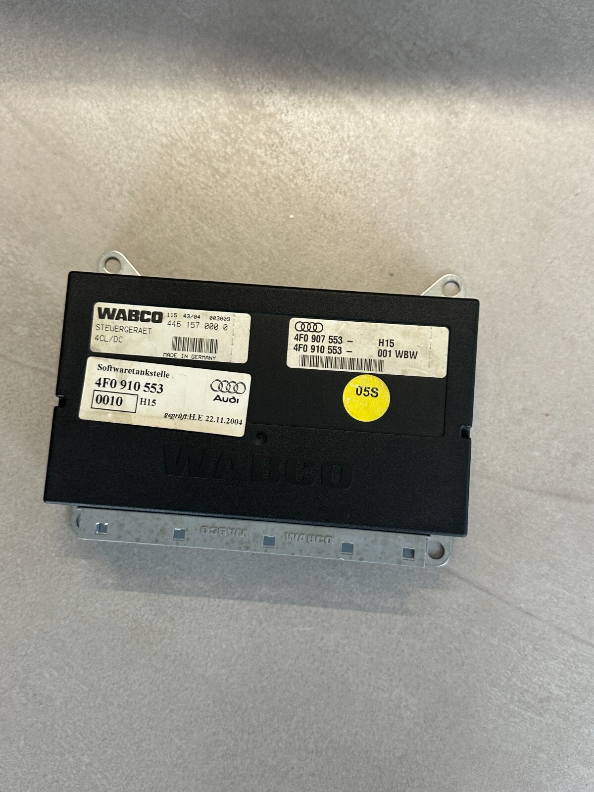 AUDI A6 STEUERGERÄT FÜR NIVEAUREGELUNG 4F0907553 Fast Neu dem. vom Test Car... - Obrázek 6