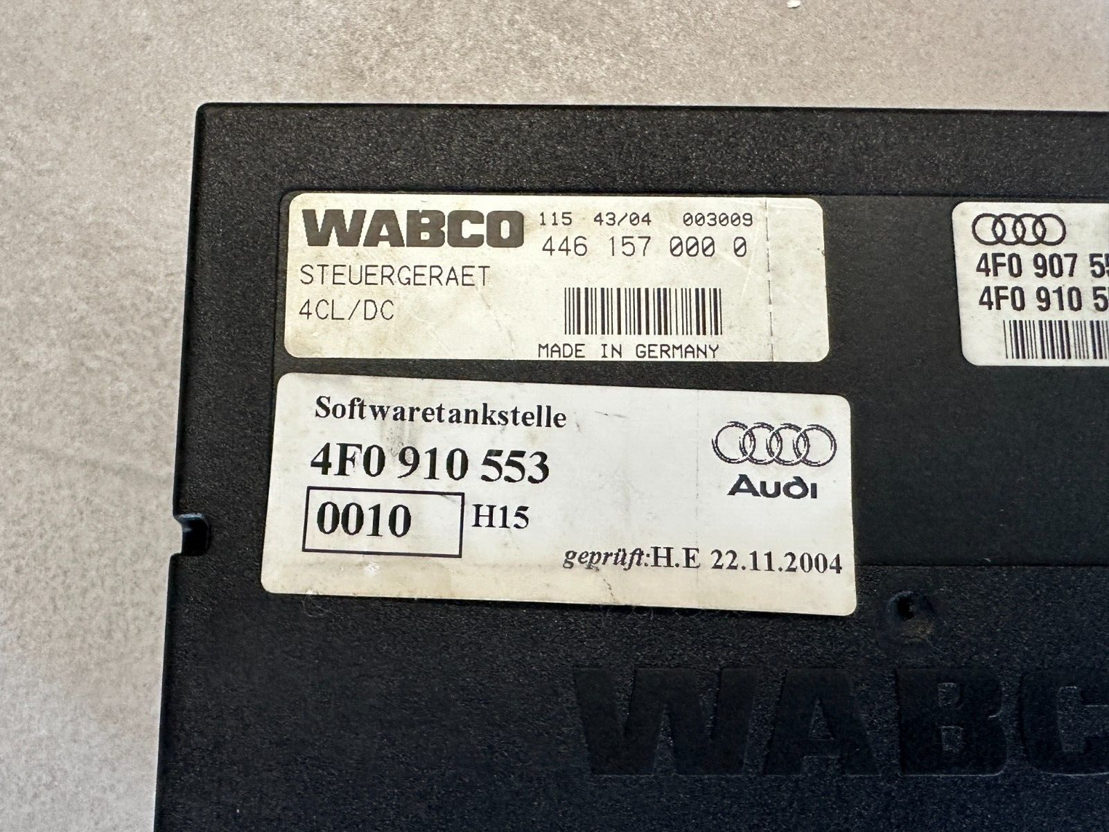 AUDI A6 STEUERGERÄT FÜR NIVEAUREGELUNG 4F0907553 Fast Neu dem. vom Test Car... - Obrázek 8