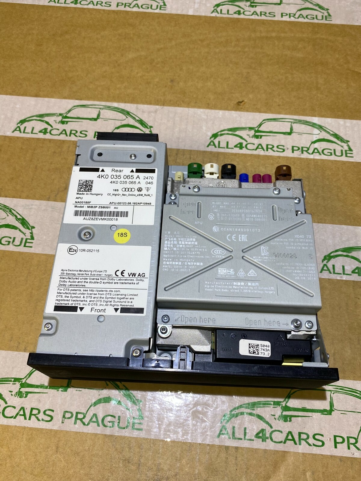 AUDI A6/S6,A7,A8,Q8 NAVIGATION MULTIMEDIA NAVI UNIT MMI 4K0035065A ORIG. NEU!!! - Obrázek 3