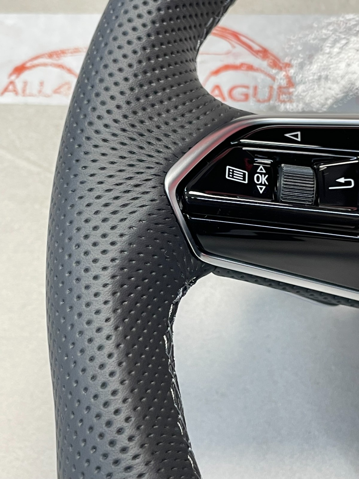 AUDI A7 C8 - AUDI SPORT LENKRAD S LEDER GELOCHT ABGEFLACHT 4K0419091BE ORIG NEU - Obrázek 16