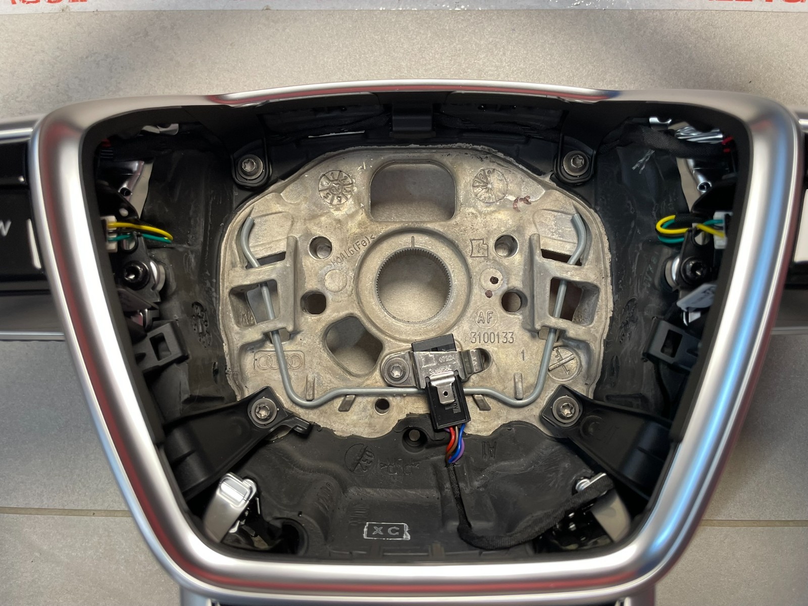 AUDI A7 C8 - AUDI SPORT LENKRAD S LEDER GELOCHT ABGEFLACHT 4K0419091BE ORIG NEU - Obrázek 8