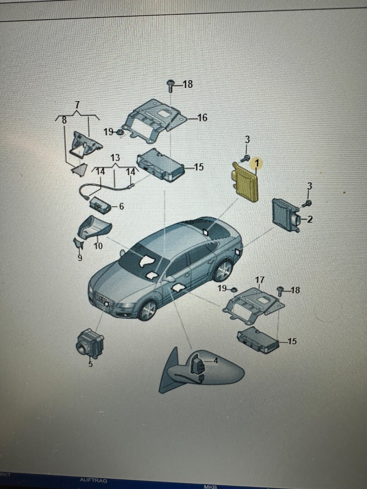 AUDI A7 STEUERGERÄT SPURWECHSELASSISTENT RECHTS 4G0907568 Fast NeuTeil Test Car - Obrázek 5