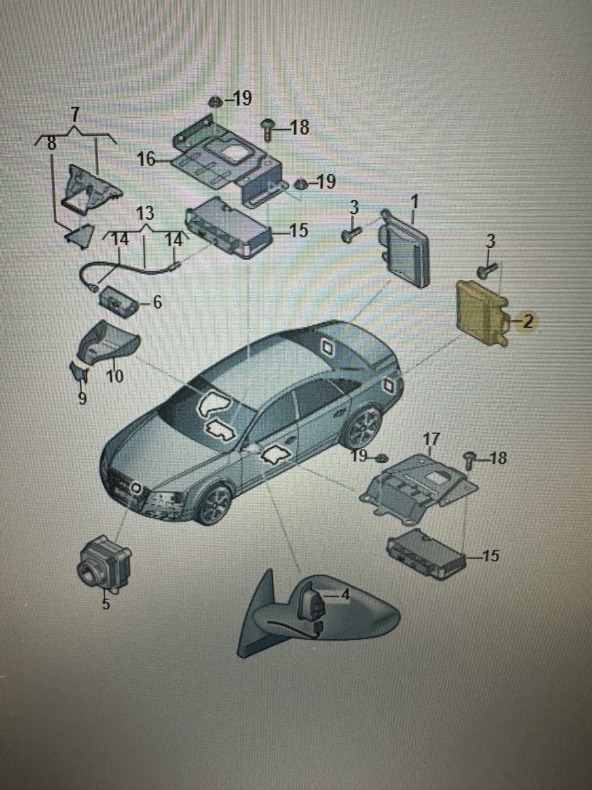 AUDI A8 4H STEUERGERÄT SPURWECHSEL ASSISTENT LINKS 4H0907568 Fast Neu Test Car - Obrázek 4