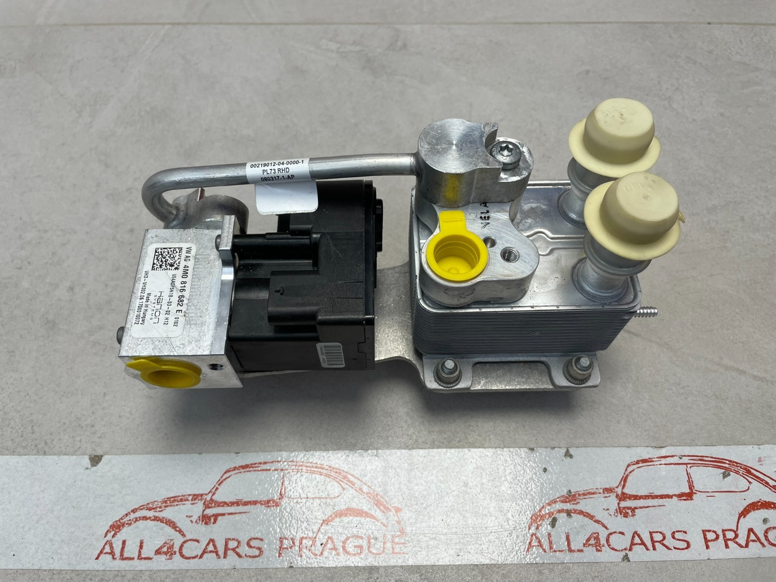 AUDI BENTLEY VW WÄRMETAUSCHER EXPANSIONSVENTIL 4M2816112G + 4M0816682E ORIG TEIL