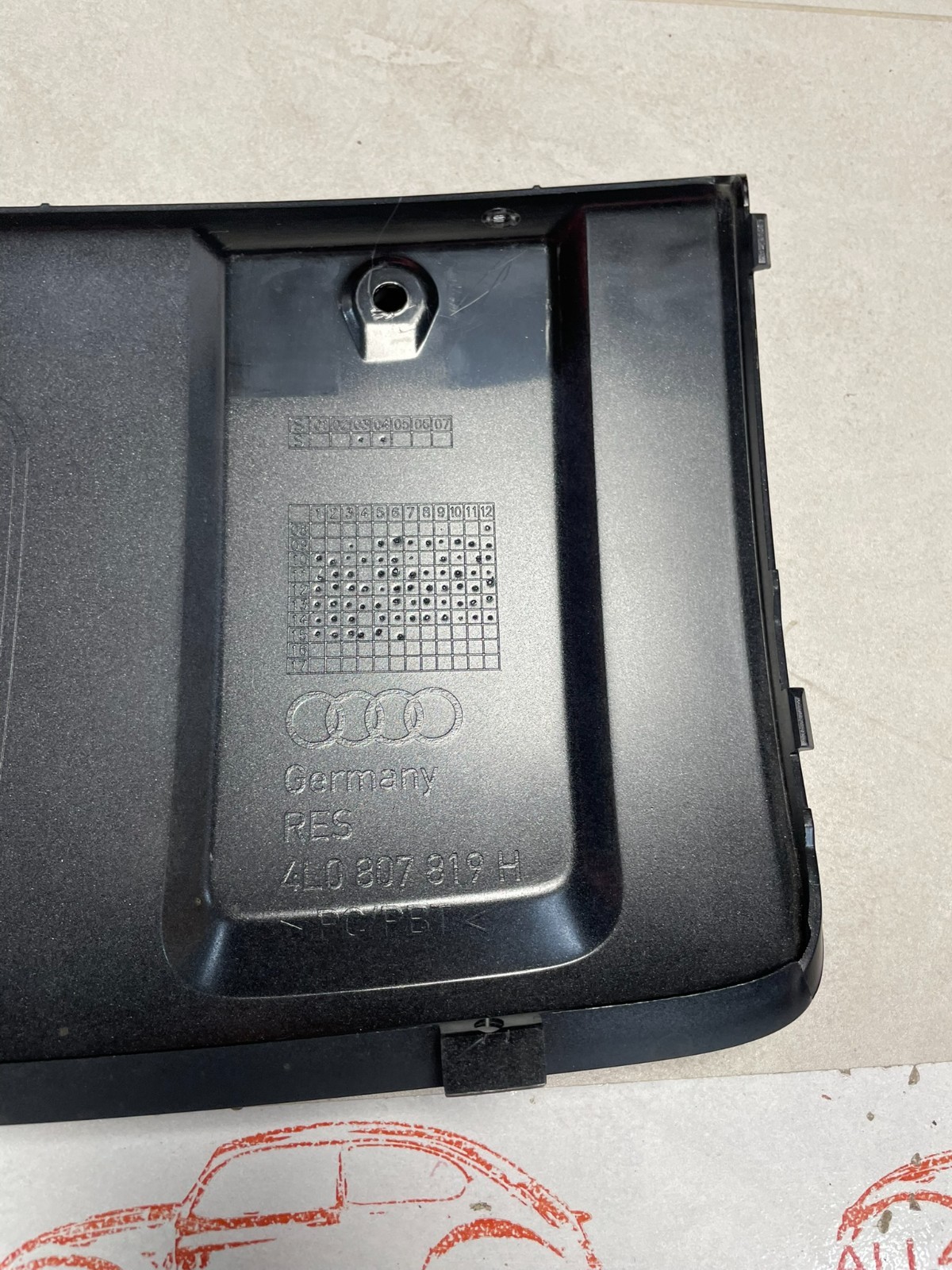 AUDI Q7 4L STOSSTANGE ABDECKUNG ANHÄNGERKUPPLUNG BLENDE 4L0807819H ORIG NEU - Obrázek 16