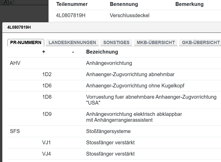 AUDI Q7 4L STOSSTANGE ABDECKUNG ANHÄNGERKUPPLUNG BLENDE 4L0807819H ORIG NEU - Obrázek 5