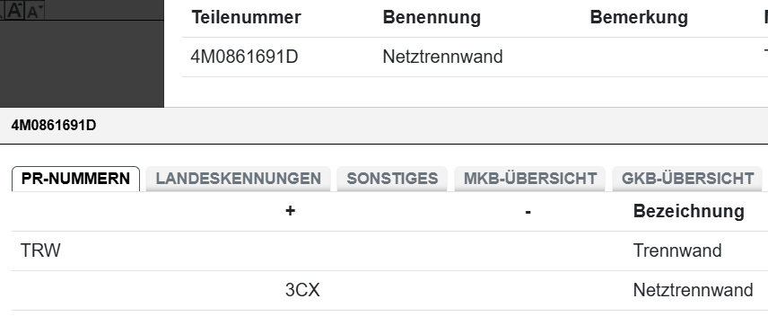 AUDI Q7 4M TRENNNETZ NETZTRENNWAND KOFFERRAUMNETZ 4M0861691D ORIGINAL NEU! - Obrázek 4