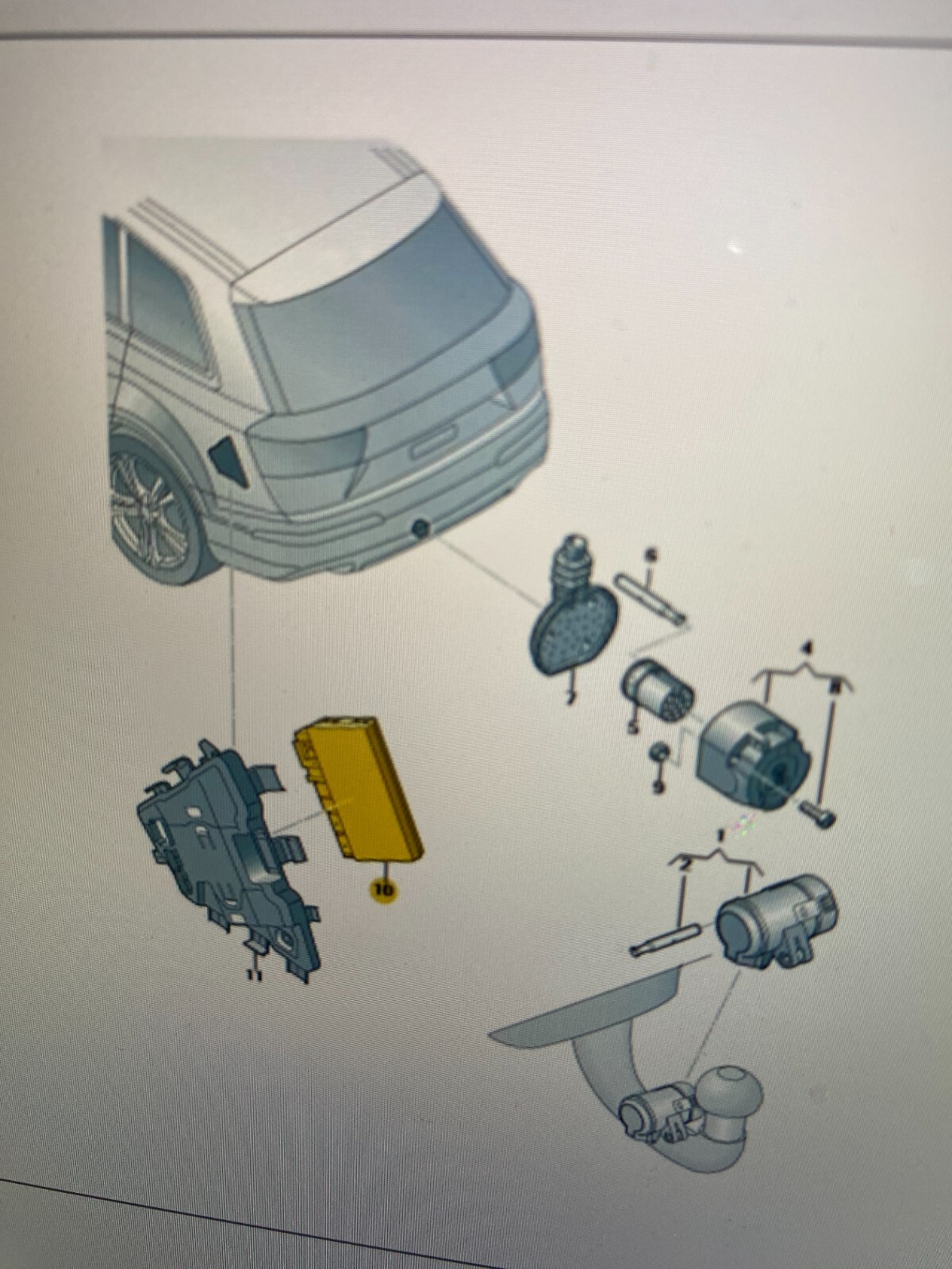AUDI Q7,Q8,RSQ8 STEUERGERÄT ANHÄNGERKUPPLUNG 8W1907383C+SCHALTER 4M0959511C NEU - Obrázek 22