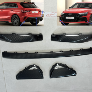 AUDI RS3 8Y.5  EXTERIEUR CARBON SET FÜR VORDEREN + HINTEREN STOßFÄNGER ORIG NEU