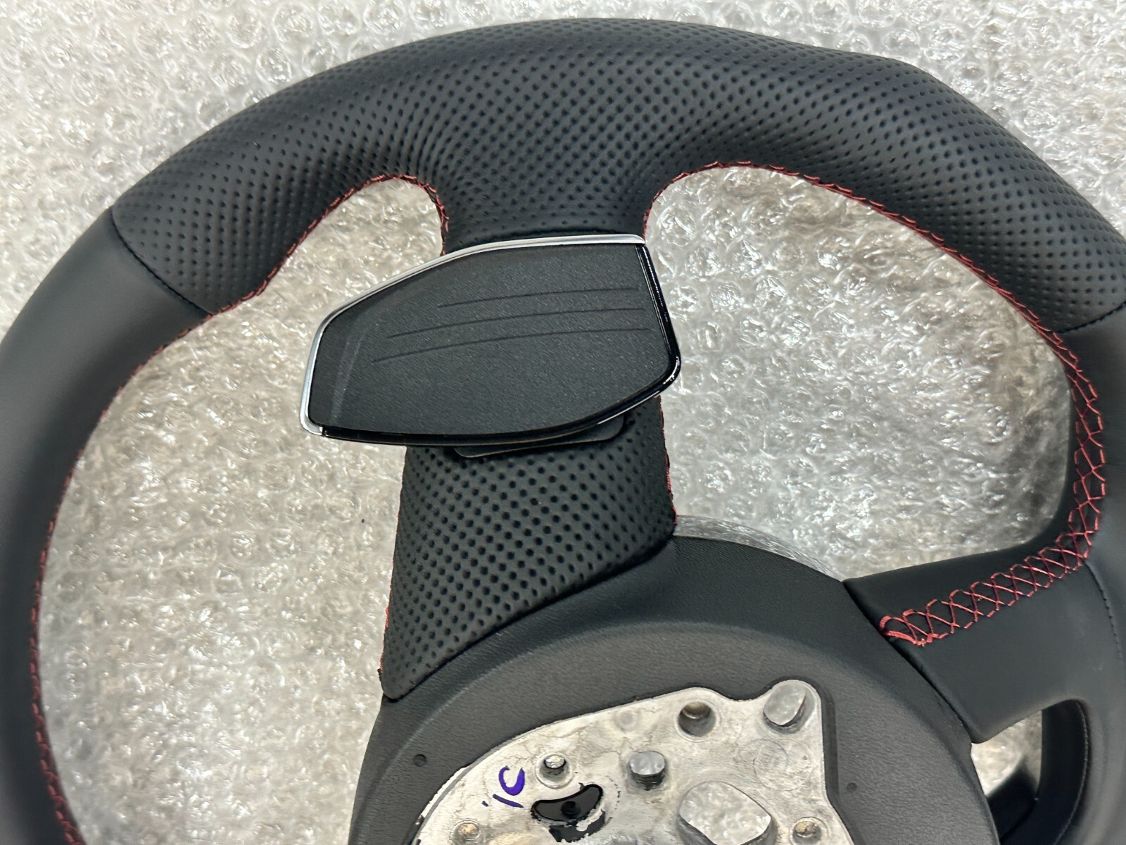 AUDI S4 S5 8W SPORT LEDER LENKRAD ABGEFLACHT GELOCHT MIT PADELS 8W0419091GF NEU - Obrázek 14