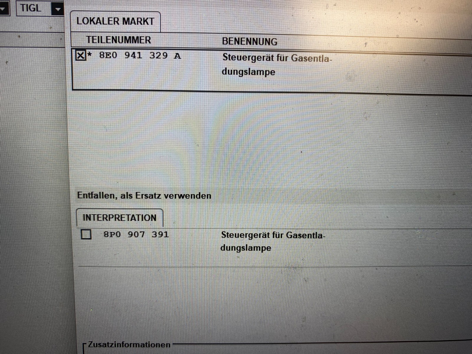 AUDI SCHEINWERFER STEUERGERÄT FUR XENON SCHEINWERFER 8E0941329A/8P0907391 ORIG. - Obrázek 9