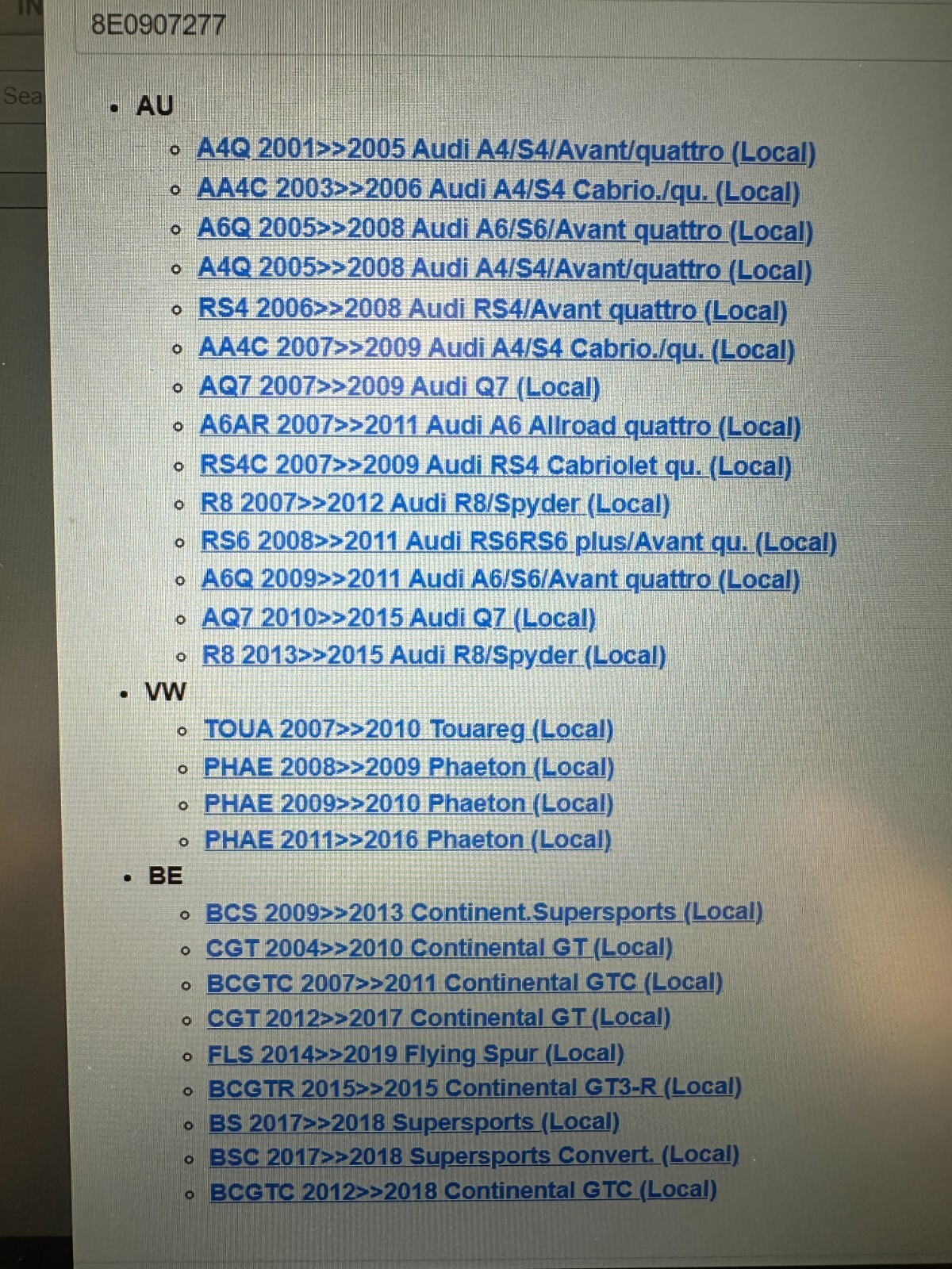 AUDI VW BENTLEY ANTENNE SENZOR REIFENDRUCKKONTROLLE 8E0907277 Orig. Teil - Obrázek 5