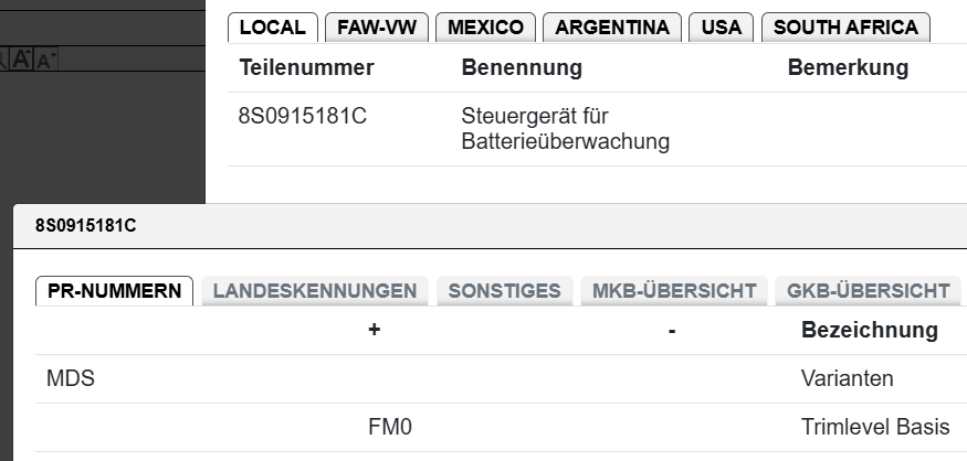 AUDI VW BENTLEY STEUERGERÄT FÜR BATTERIEÜBERWACHUNG KABEL 8S0915181C ORIG.NEU - Obrázek 14