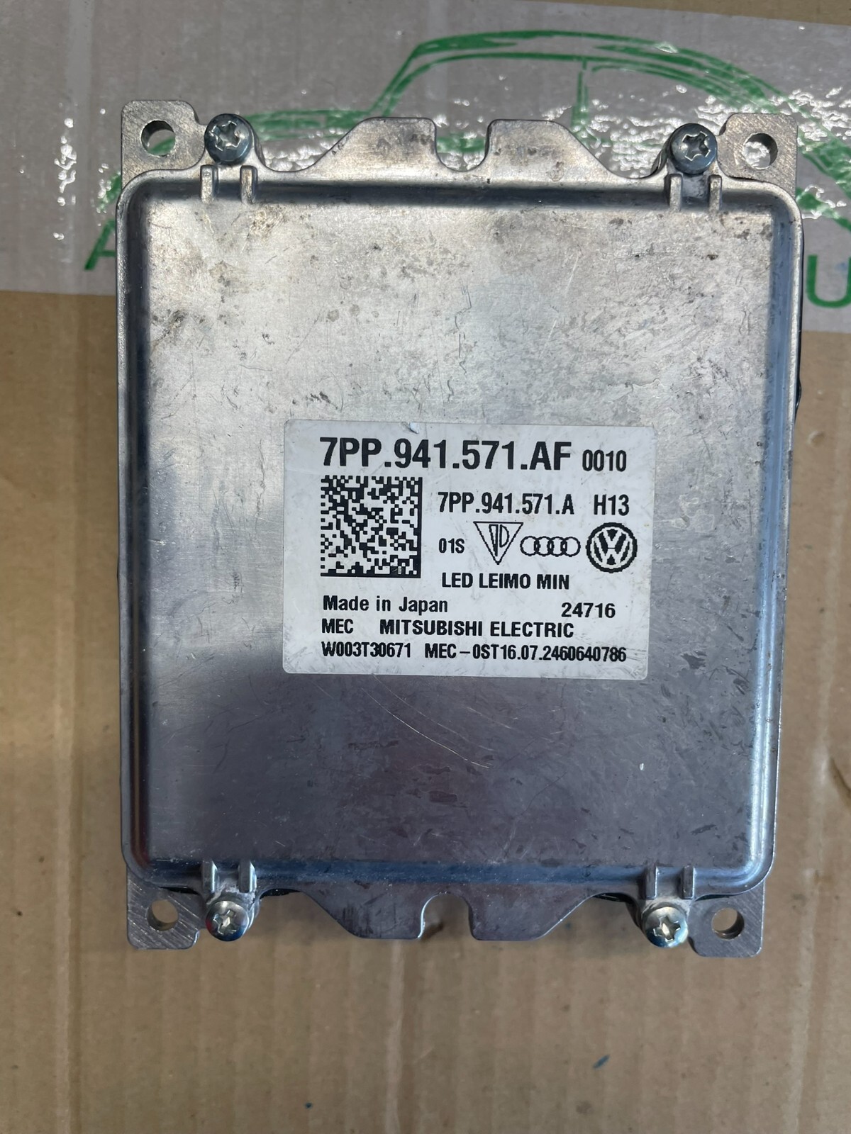 AUDI VW ŠKODA SCHEINWERFER STEUERGERÄT 7PP941571AF DEMONT V TEST CAR FAST NEU !