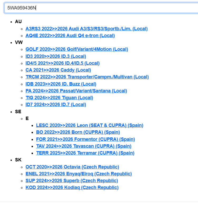 AUDI VW ŠKODA SEAT STEUERGERÄT ZUGANG UND STARTBERECHTIGUNG 5WA959436N TEST CAR - Obrázek 4