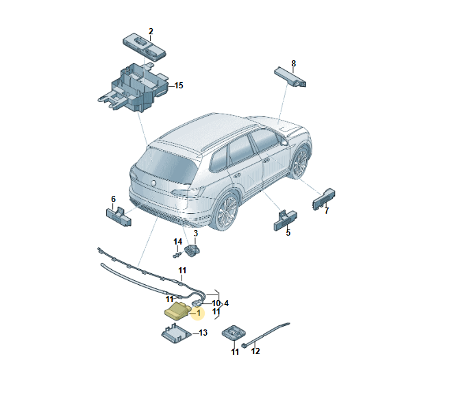 BENTLEY AUDI STEUERGERÄT FÜR HECKKLAPPENÖFFNUNG EASY OPEN 3G0962243C FAST NEU OE - Obrázek 4