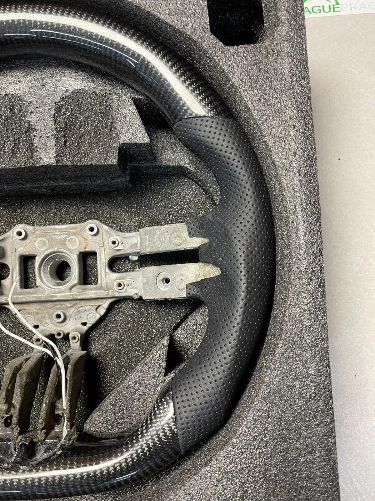 CARBON LEDER LENKRAD FÜR MERCEDES BENZ AMG LEERES RAHMEN INDIVIDUEL PRODUKT - Obrázek 5