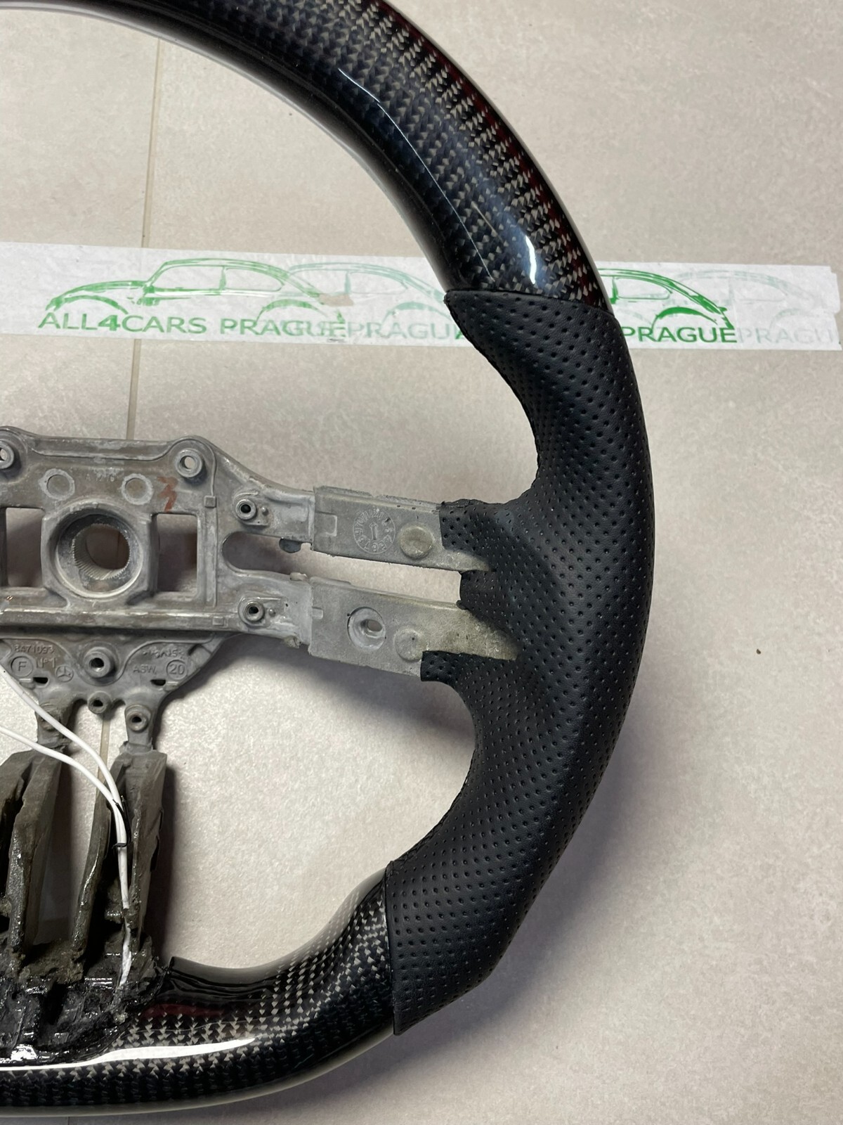 CARBON LEDER LENKRAD FÜR MERCEDES BENZ AMG LEERES RAHMEN INDIVIDUEL PRODUKT - Obrázek 9