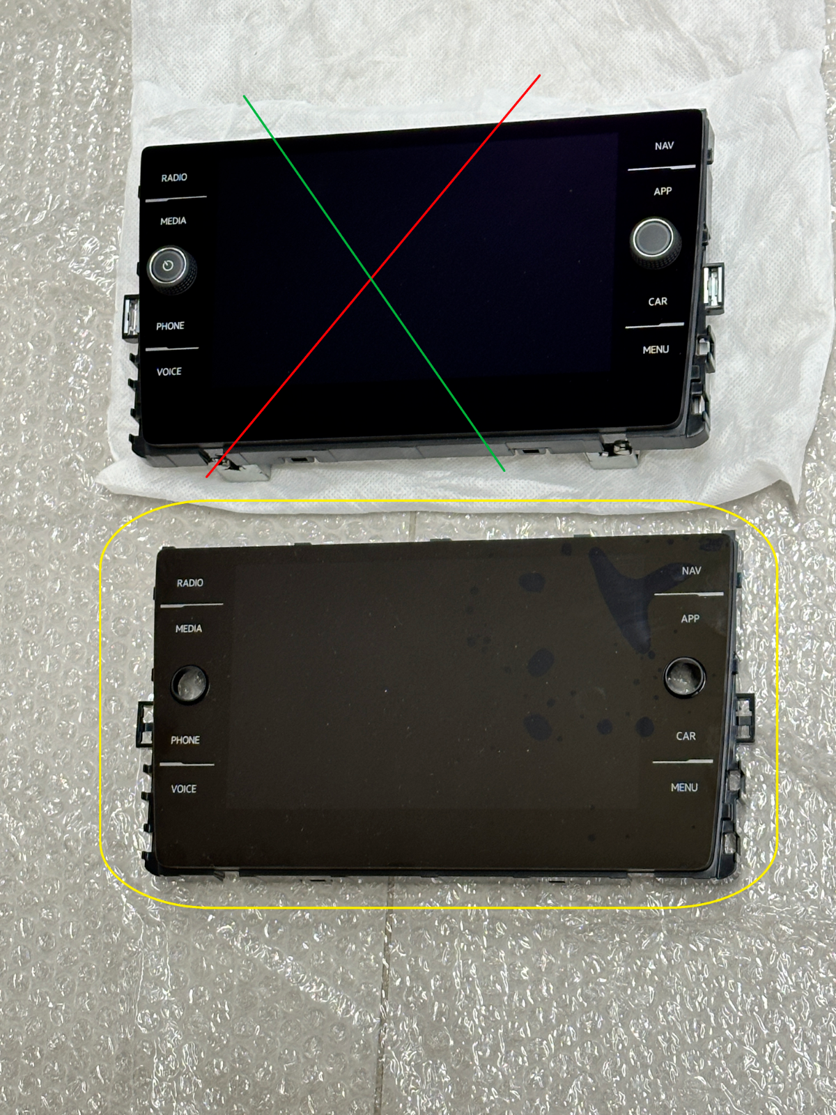 ERSATZDISPLAYS FÜR VW NAVIGATION ZU VW ERSATZTEIL FÜR VW ERSATZTEIL : 5G6919605B