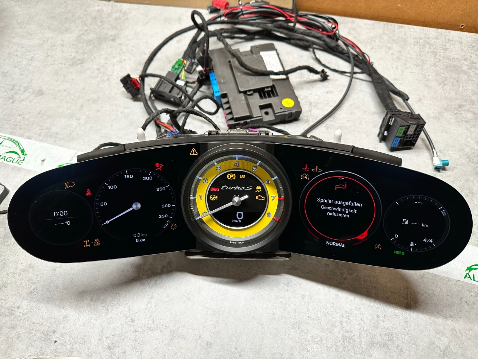 KOMBIINSTRUMENT VIRTUAL COCKPIT PORSCHE 992 TURBO S 992920731J GELB NEU - 0 KM! - Obrázek 4