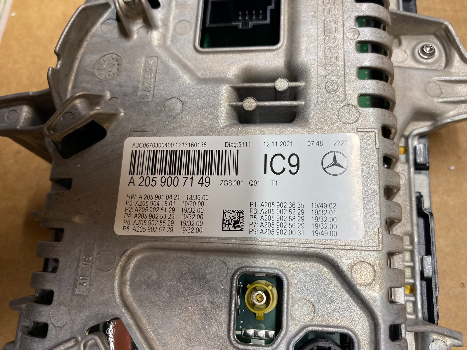 MERCEDES-BENZ C-KLASSE W205, GLC KOMBIINSTRUMENT A2059007149 ORIG.NEU!!!OK 0-KM - Obrázek 7