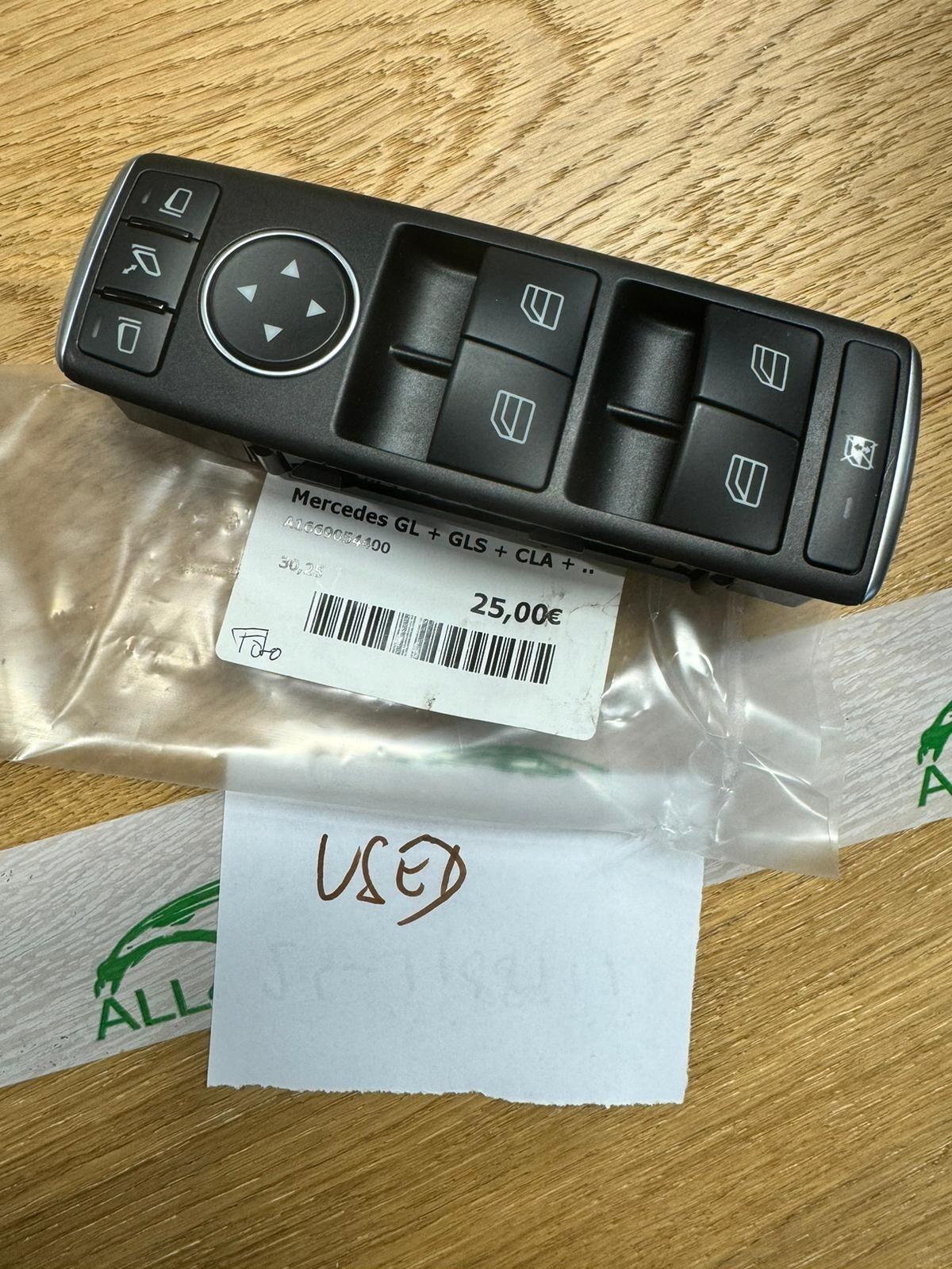 MERCEDES-BENZ C W204 FENSTERSCHALTER 1669054400 ORIGINAL MECCEDES BENZ TEIL - Obrázek 4