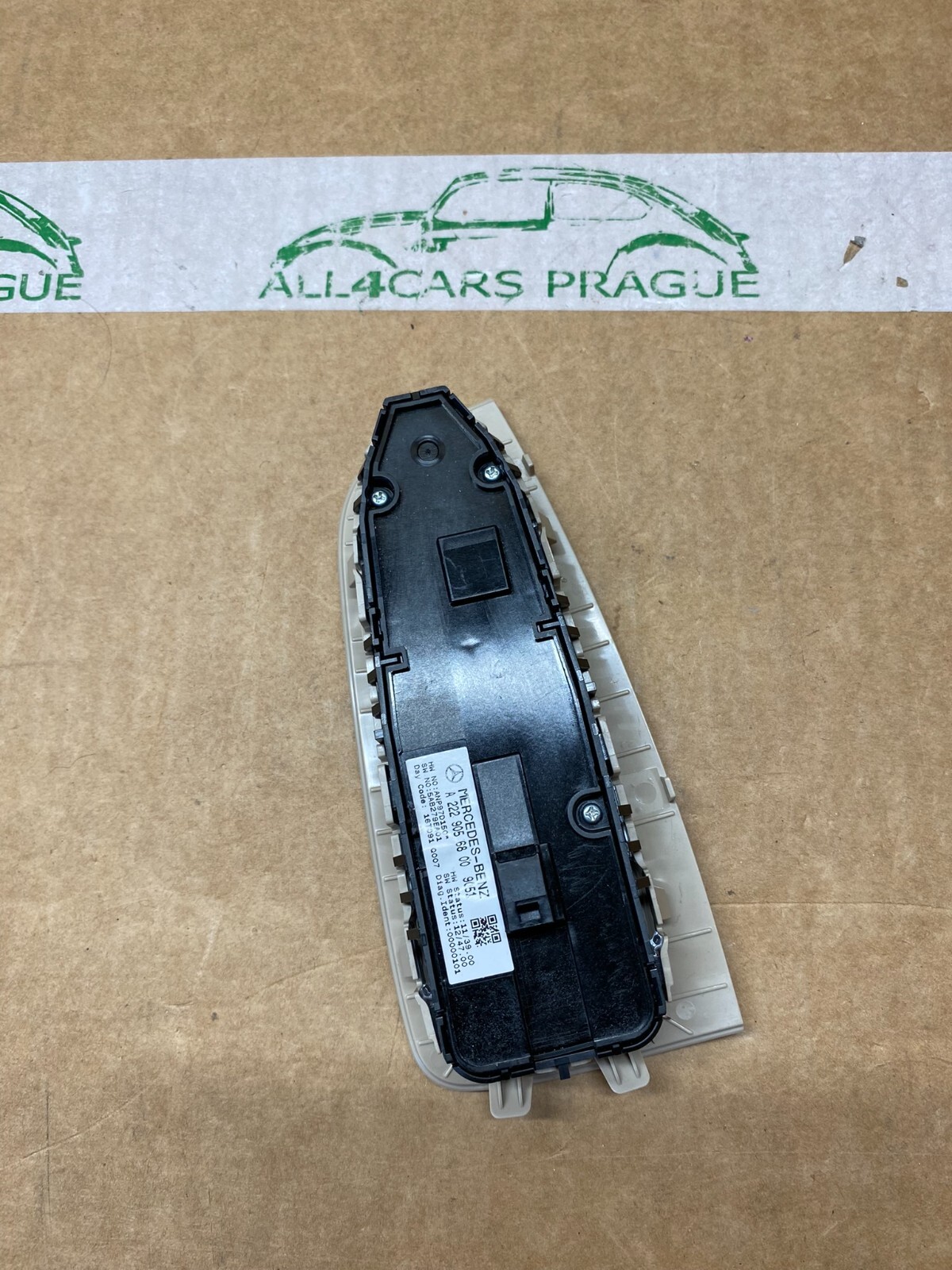 MERCEDES-BENZ FENSTERHEBERSCHALTER SCHALTERBLOCK BEIGE A2229056800 ORIG.NEU!!! - Obrázek 9