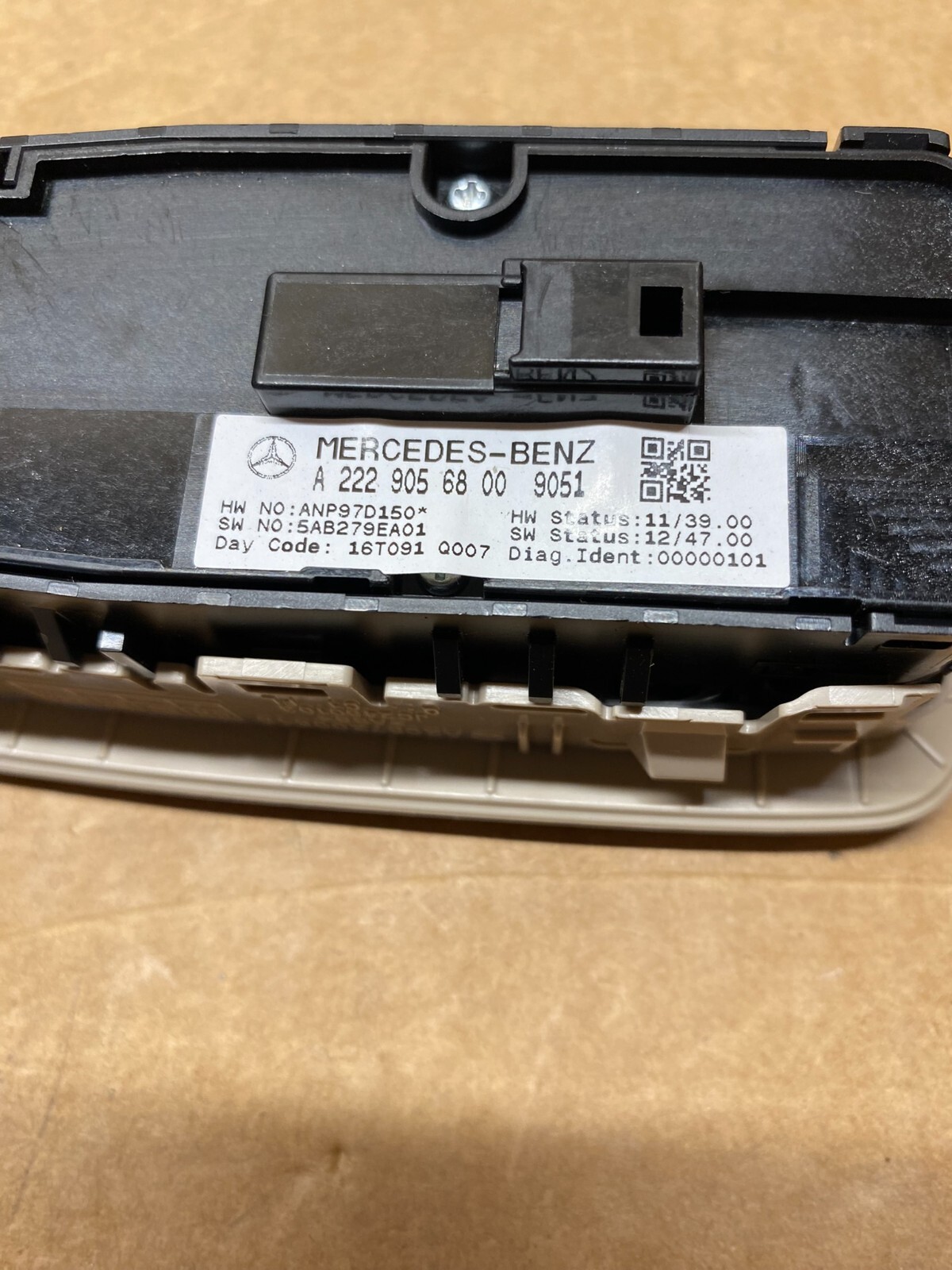 MERCEDES-BENZ FENSTERHEBERSCHALTER SCHALTERBLOCK BEIGE A2229056800 ORIG.NEU!!! - Obrázek 10