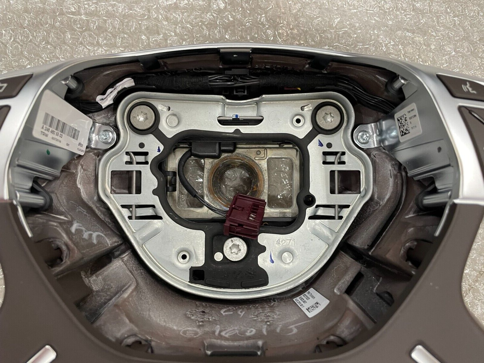 MERCEDES LEDER LENKRAD BRAUN SCHALTWIPPEN A2464605503 FAST NEU D V TEST WAGEN.. - Obrázek 11