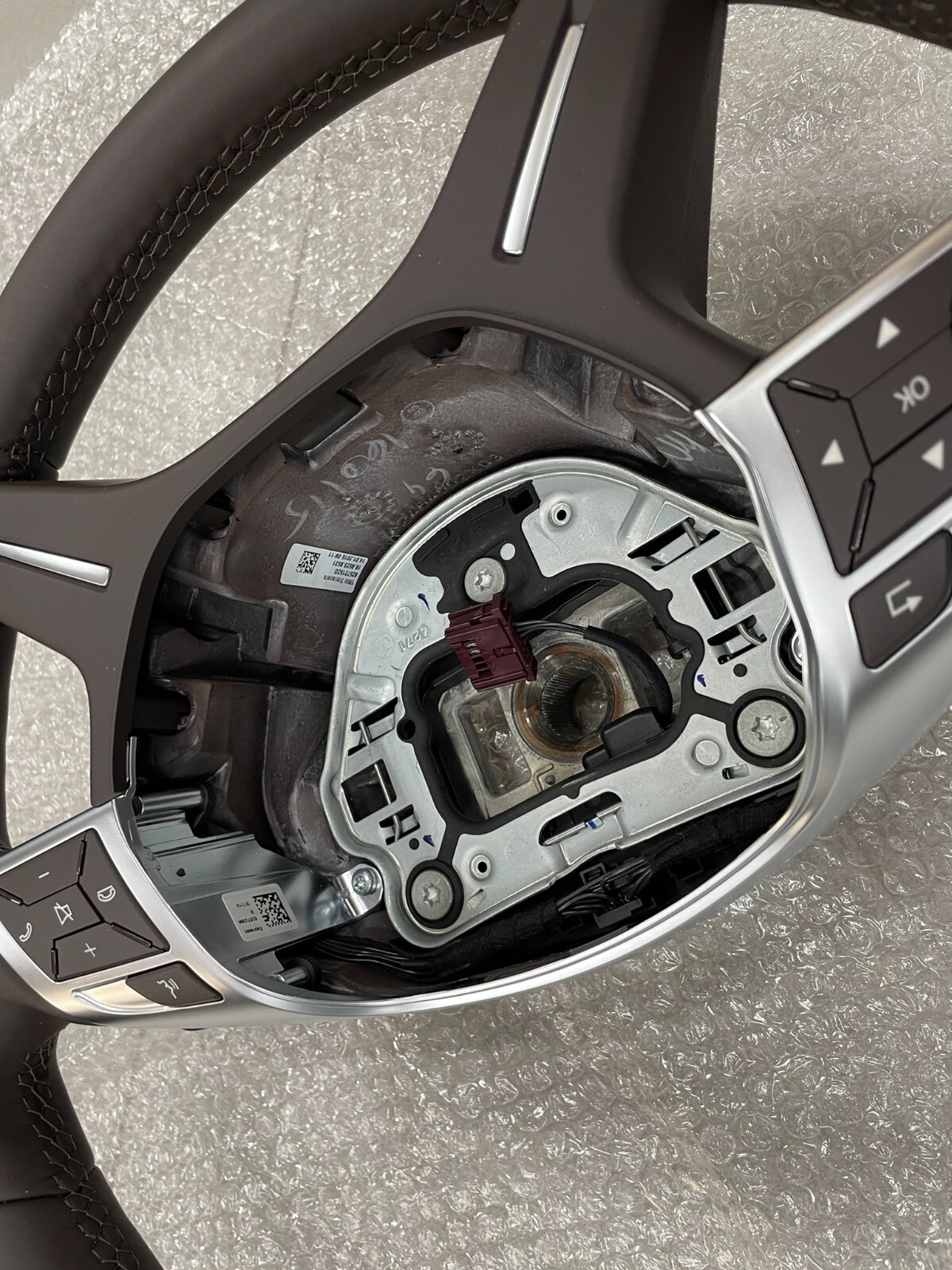 MERCEDES LEDER LENKRAD BRAUN SCHALTWIPPEN A2464605503 FAST NEU D V TEST WAGEN.. - Obrázek 12