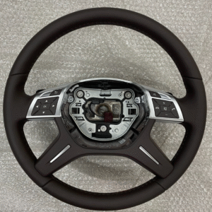 MERCEDES LEDER LENKRAD BRAUN SCHALTWIPPEN A2464605503 FAST NEU D V TEST WAGEN..
