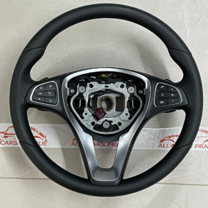 MERCEDES W 205 C 253 GLC SPORT LEDER LENKRAD MIT PADELS A0024606903 FAST NEU ...