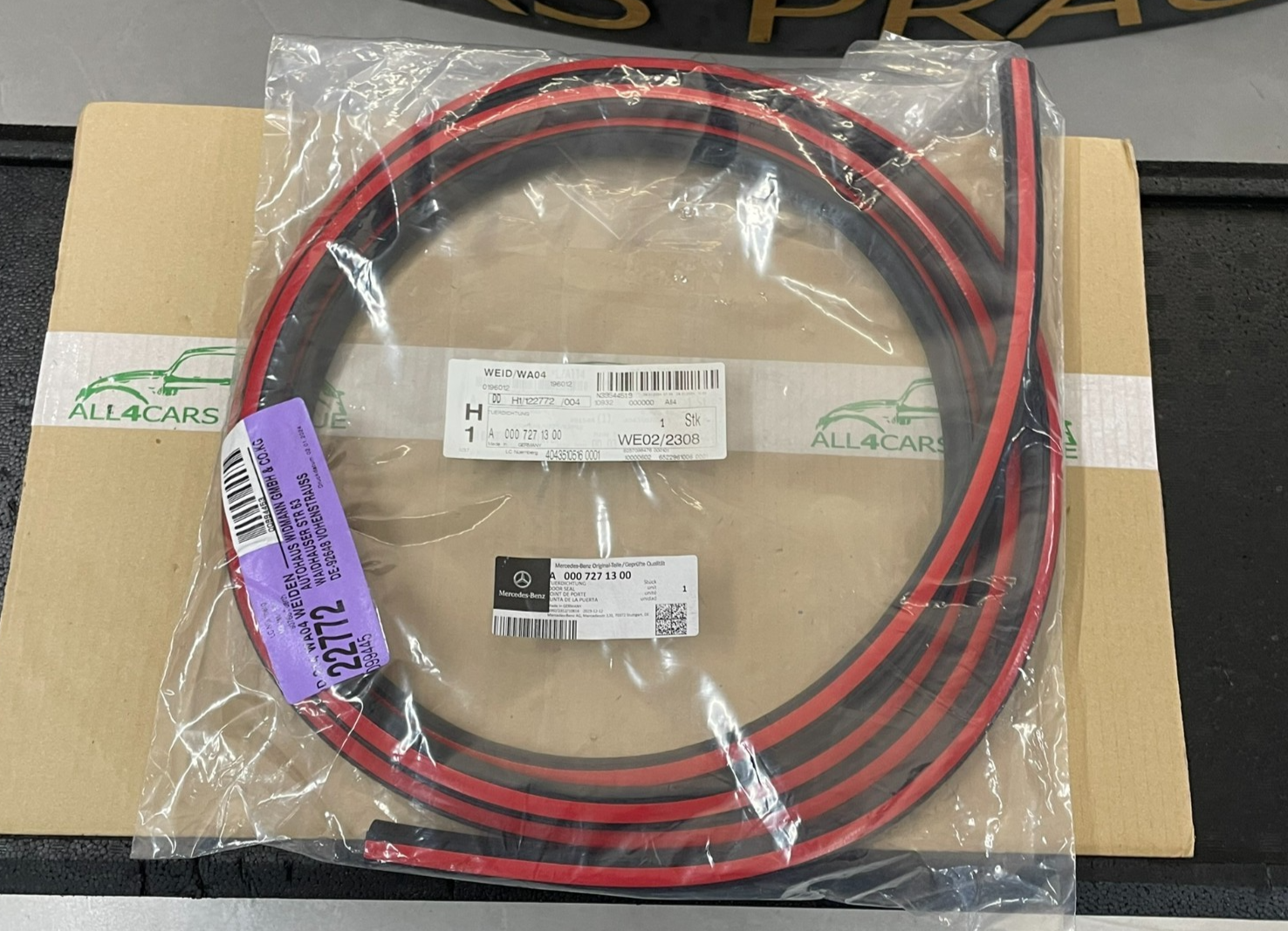 Mercedes-Benz Türdichtung Dichtung Door Sealing A0007271300 Orig.Neu Teil - Obrázek 4