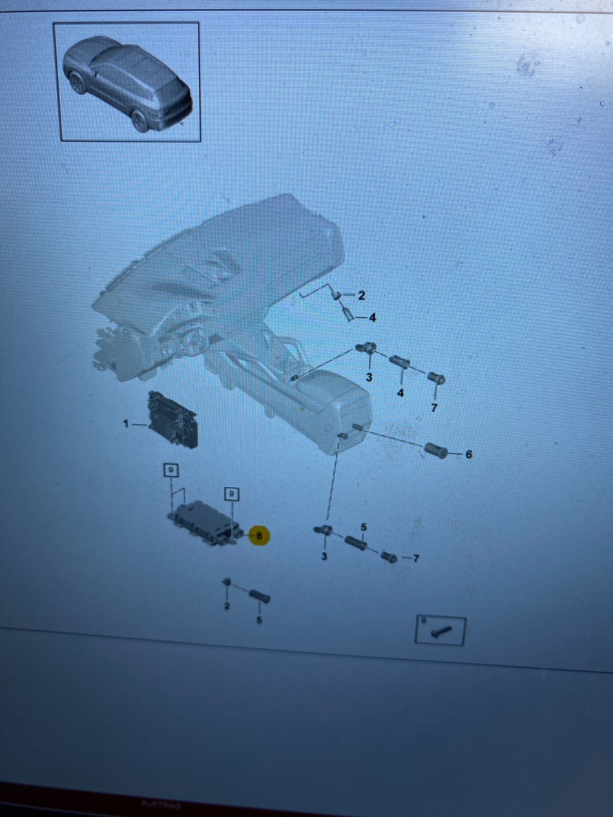 PORSCHE 9Y0 CAYENNE LUFTFÜHRUNG STEUERGERÄT KLIMAANLAGE IONISATOR 9Y0963459A - Obrázek 8
