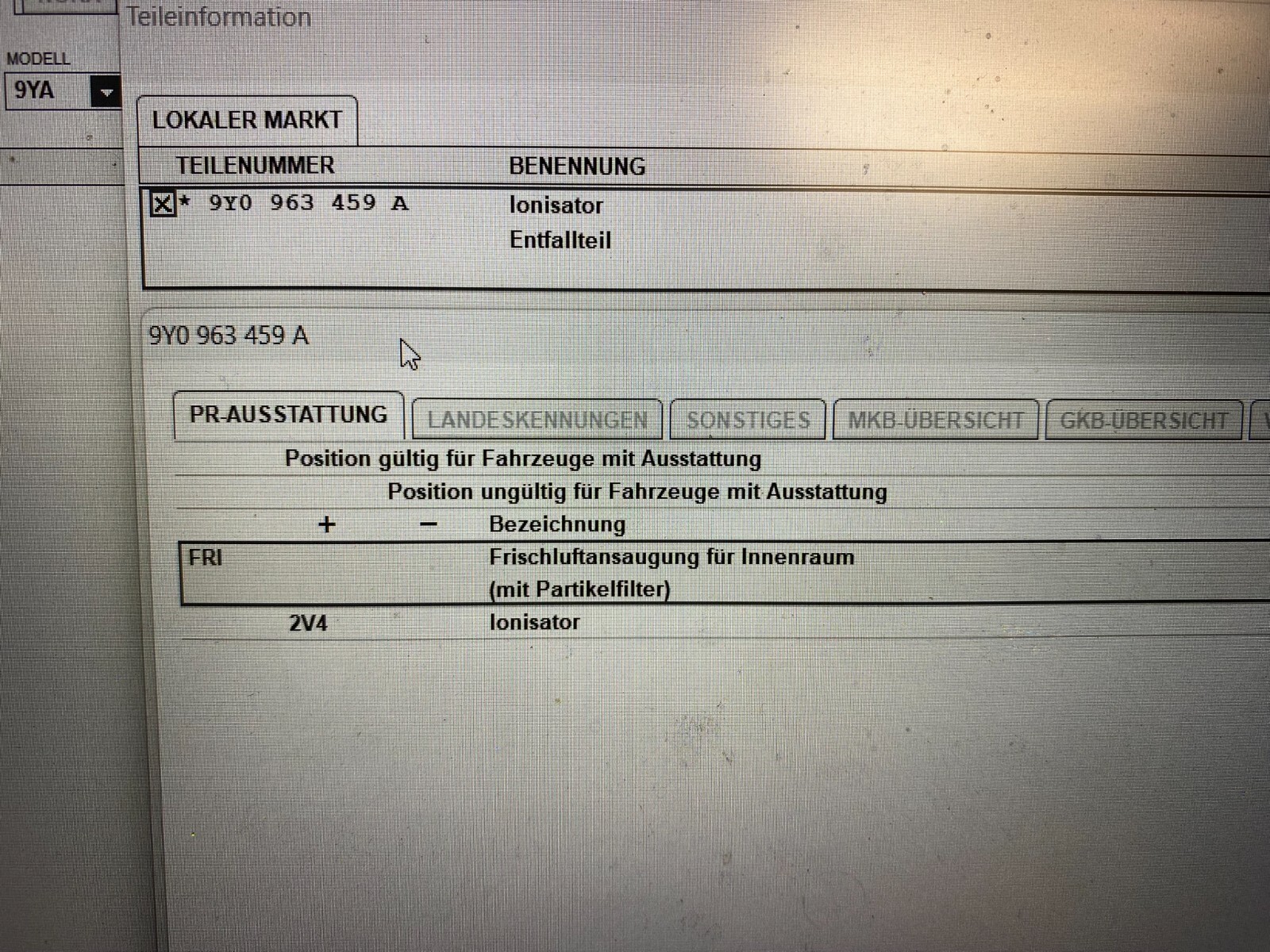 PORSCHE 9Y0 CAYENNE LUFTFÜHRUNG STEUERGERÄT KLIMAANLAGE IONISATOR 9Y0963459A - Obrázek 9