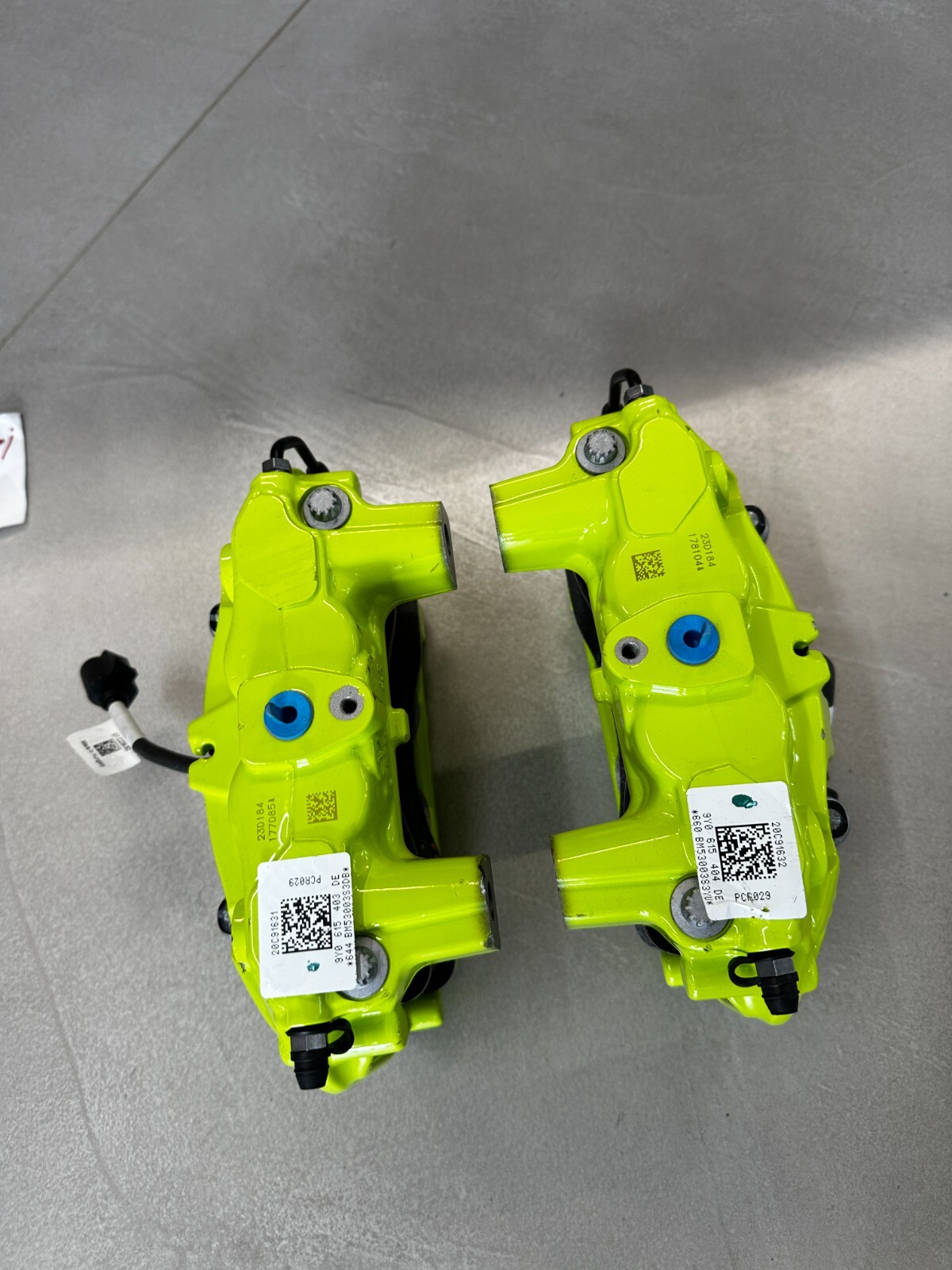 PORSCHE BRAKE CALIPERS GREEN REAR SET L+R COMPLETE 9Y0615403DE+9Y0615404DE NEW ! - Obrázek 18