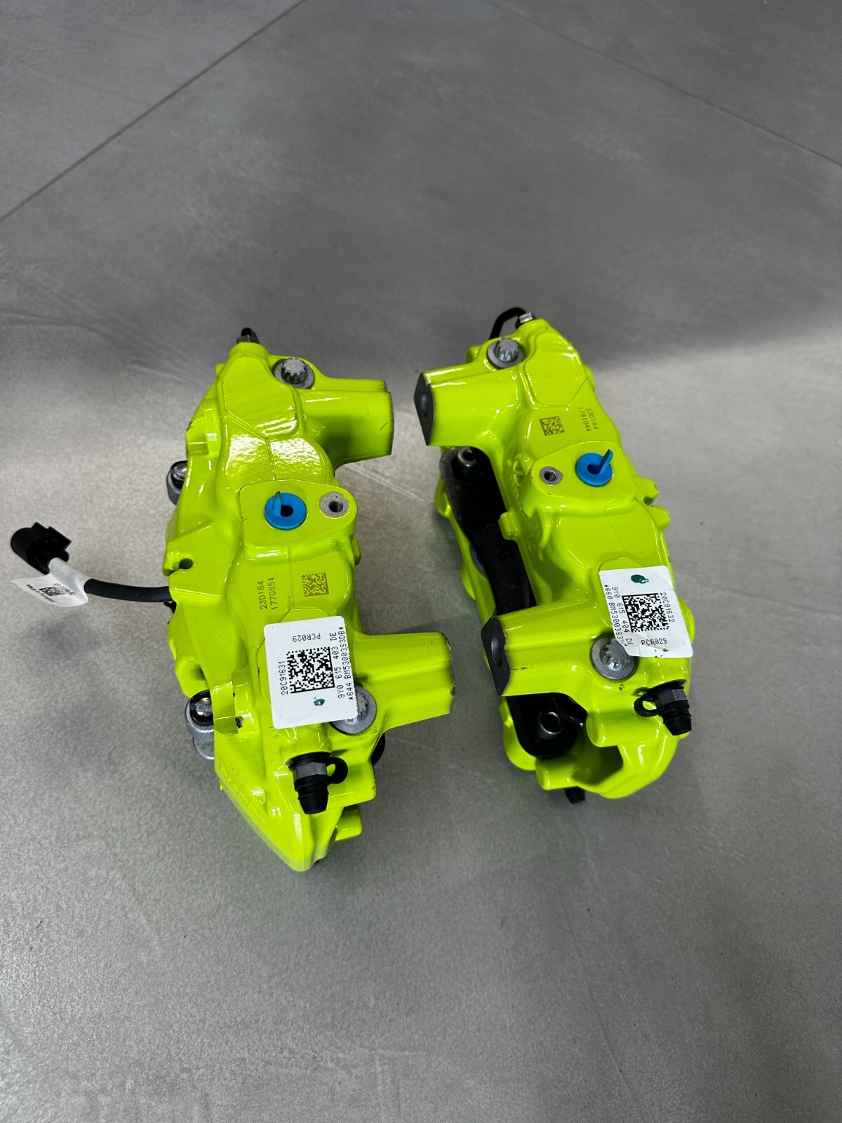 PORSCHE BRAKE CALIPERS GREEN REAR SET L+R COMPLETE 9Y0615403DE+9Y0615404DE NEW ! - Obrázek 20