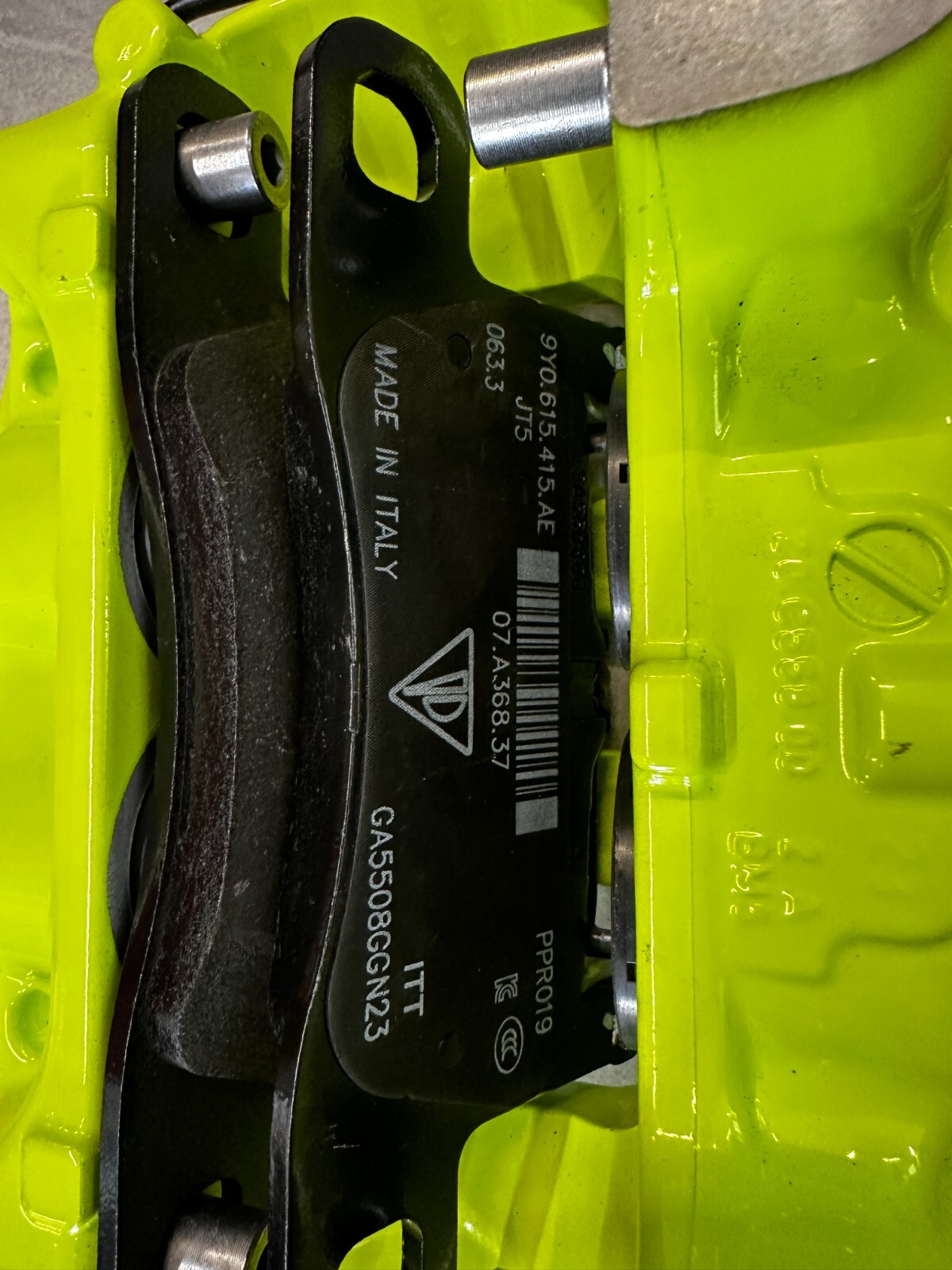 PORSCHE BRAKE CALIPERS GREEN REAR SET L+R COMPLETE 9Y0615403DE+9Y0615404DE NEW ! - Obrázek 3