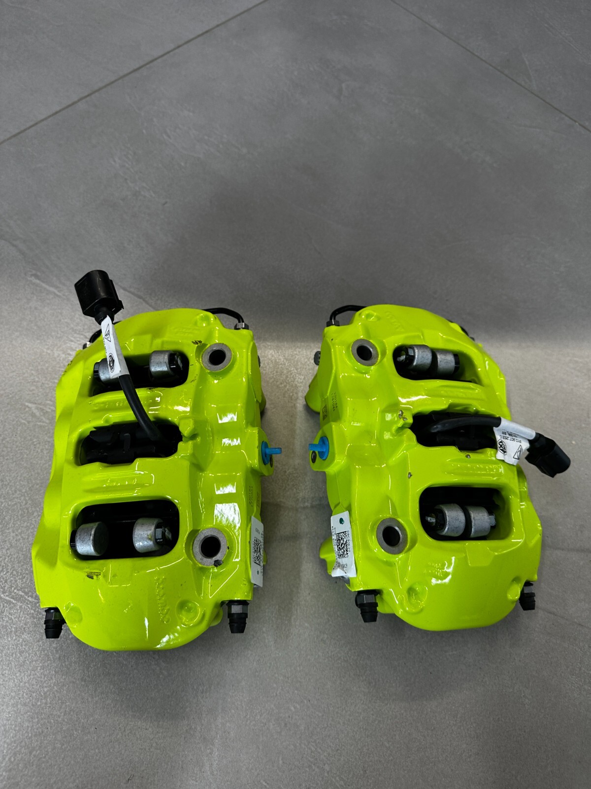 PORSCHE BRAKE CALIPERS GREEN REAR SET L+R COMPLETE 9Y0615403DE+9Y0615404DE NEW ! - Obrázek 21