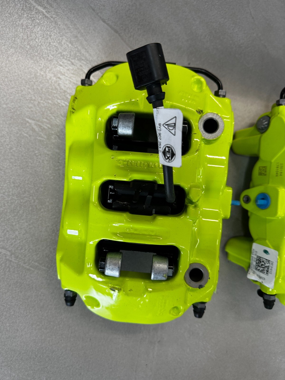 PORSCHE BRAKE CALIPERS GREEN REAR SET L+R COMPLETE 9Y0615403DE+9Y0615404DE NEW ! - Obrázek 23
