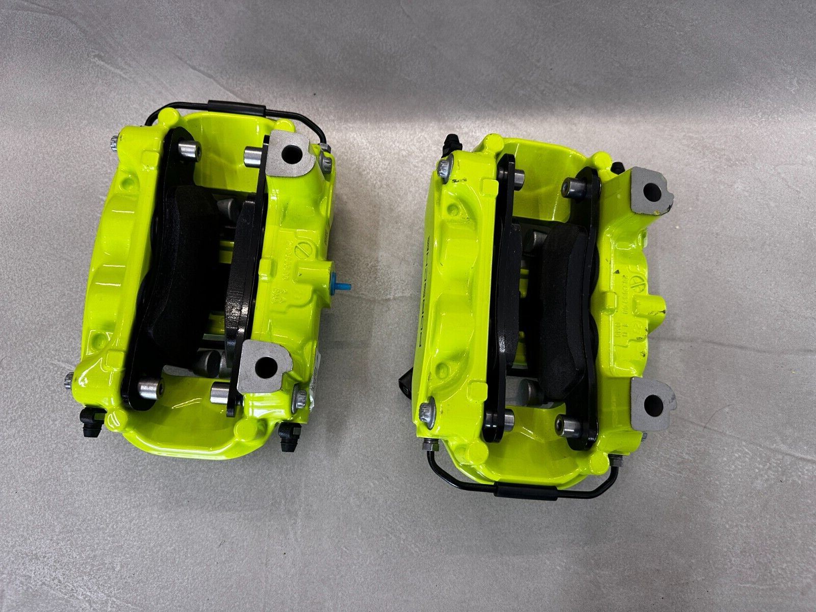 PORSCHE BRAKE CALIPERS GREEN REAR SET L+R COMPLETE 9Y0615403DE+9Y0615404DE NEW ! - Obrázek 6
