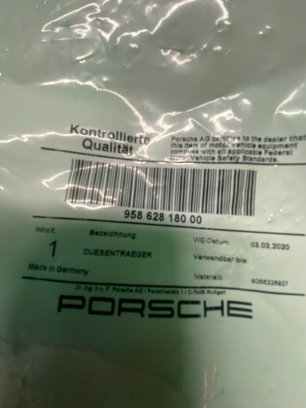 PORSCHE CAYENNE 9Y 958 SCHEINWERFERWASCHANLAGE SPRITZ DÜSE 95862818000-7P5955978 - Obrázek 3