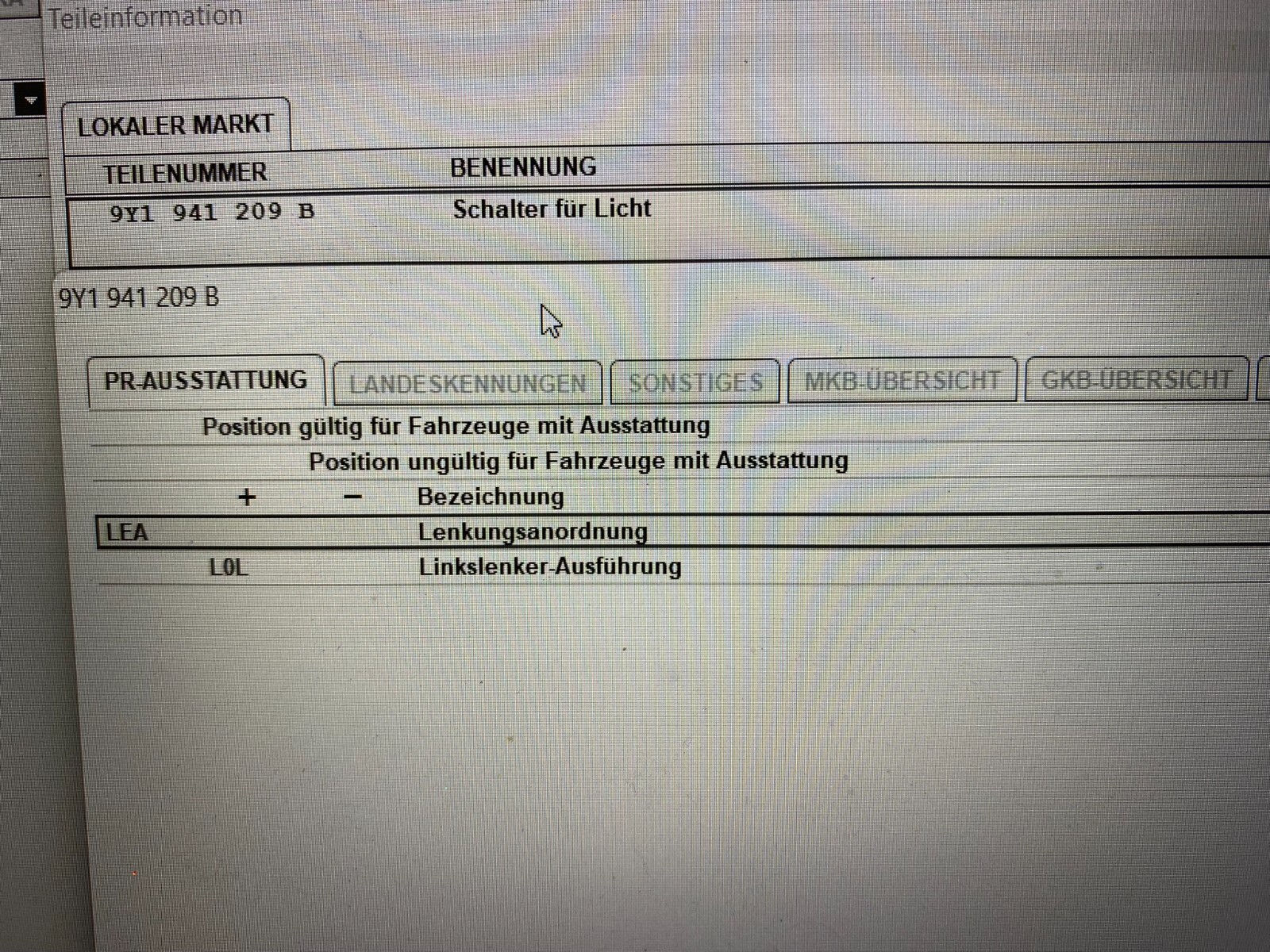 PORSCHE CAYENNE 9YA SCHALTER FUR LICHT 9Y1941209B ORIGINAL - Obrázek 12