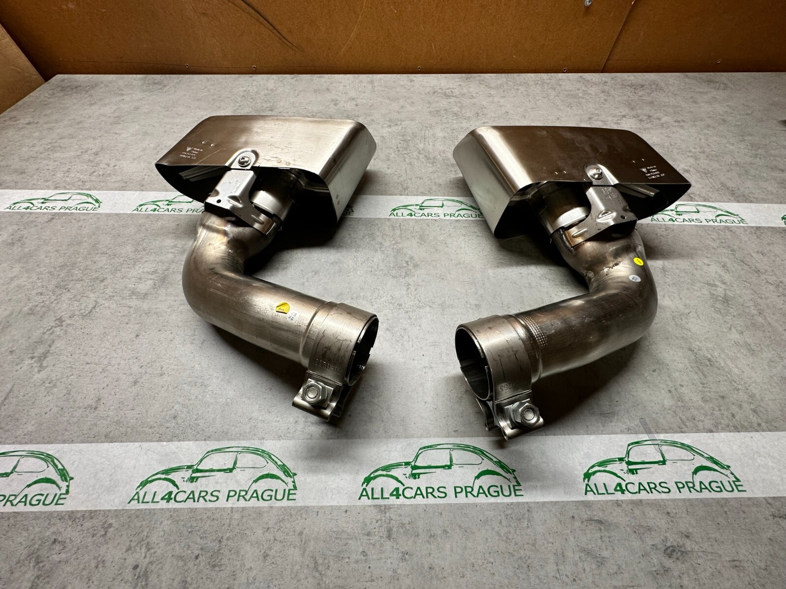 PORSCHE CAYENNE ENDROHRE AUSPUFF TIPS 9Y0253825 / 9Y0253826 ORIG. NEU - Obrázek 12