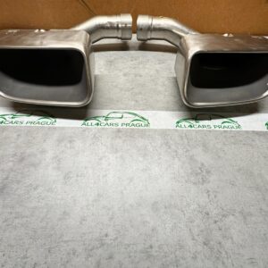 PORSCHE CAYENNE ENDROHRE AUSPUFF TIPS 9Y0253825 / 9Y0253826 ORIG. NEU