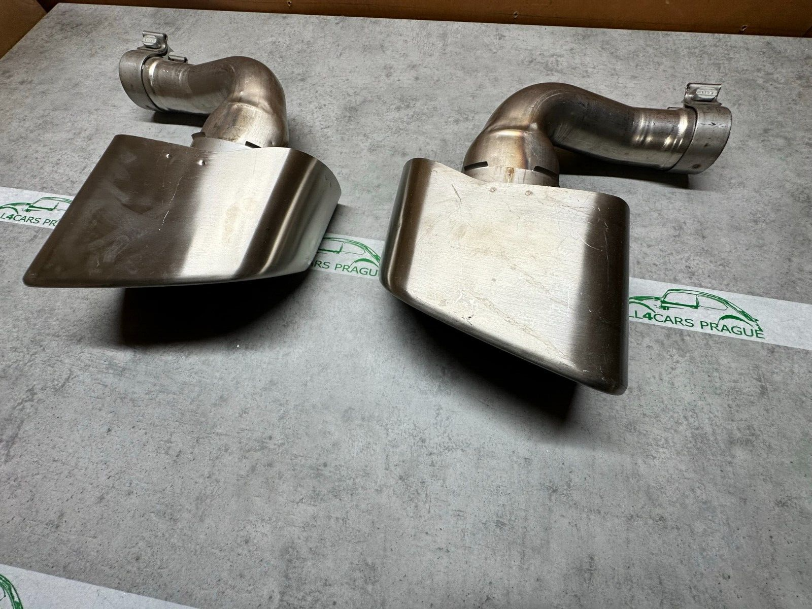 PORSCHE CAYENNE ENDROHRE AUSPUFF TIPS 9Y0253825 / 9Y0253826 ORIG. NEU - Obrázek 9