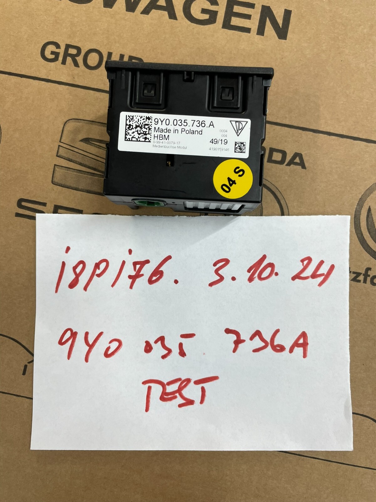 PORSCHE CAYENNE MACAN MULTIMEDIA SCHNITTSTELLE USB-C BUCHSEN 9Y0035736A Fast Neu - Obrázek 15