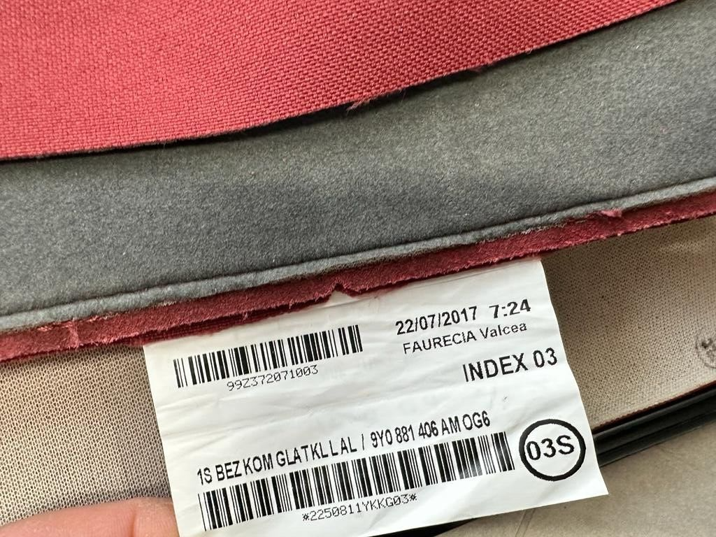 PORSCHE CAYENNE SITZBEZUG LEDER BORDEAUXROT GELOCHT KOMFORTSITZ 9Y0881406AM 0G6 - Obrázek 12