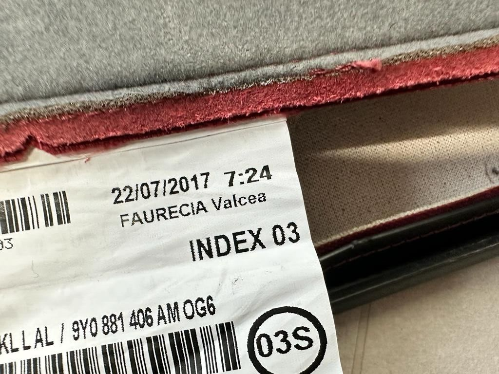 PORSCHE CAYENNE SITZBEZUG LEDER BORDEAUXROT GELOCHT KOMFORTSITZ 9Y0881406AM 0G6 - Obrázek 13