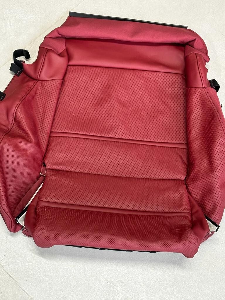 PORSCHE CAYENNE SITZBEZUG LEDER BORDEAUXROT GELOCHT KOMFORTSITZ 9Y0881406AM 0G6 - Obrázek 3